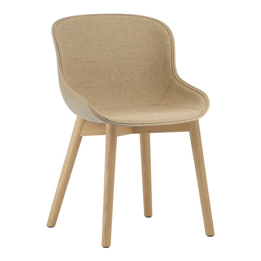 Normann Copenhagen Hyg Side Chair - Wood Base, Front Upholstered
