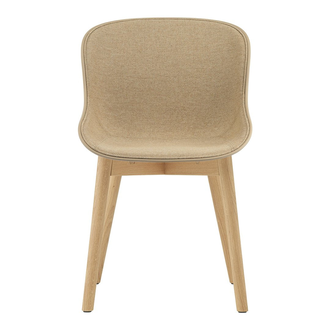 Normann Copenhagen Hyg Side Chair - Wood Base, Front Upholstered