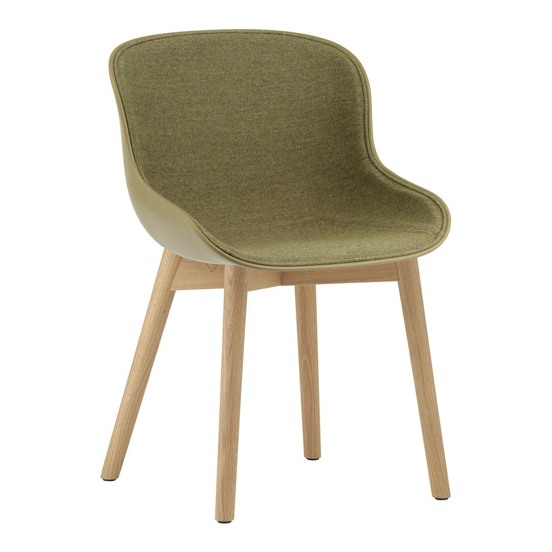 Normann Copenhagen Hyg Side Chair - Wood Base, Front Upholstered
