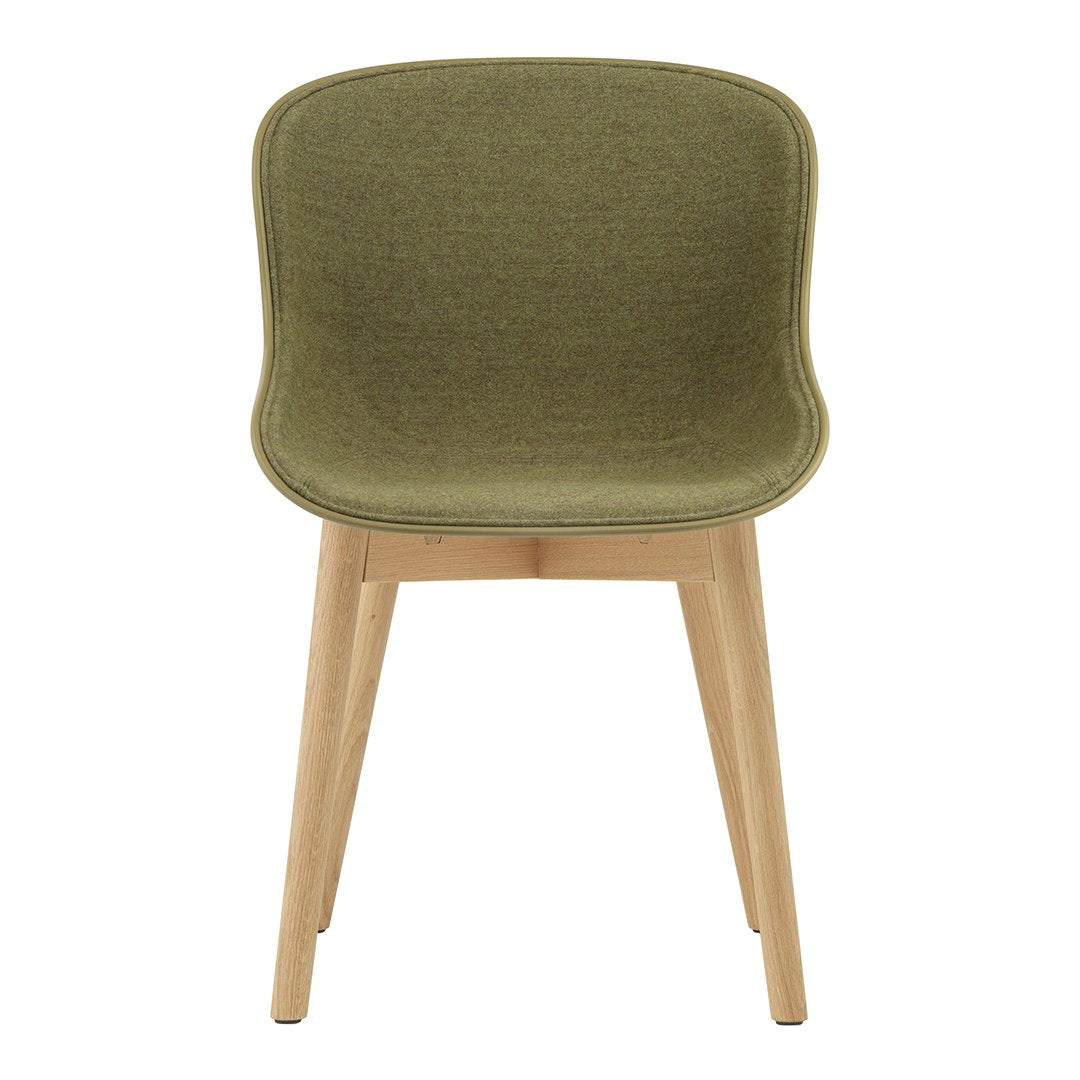 Normann Copenhagen Hyg Side Chair - Wood Base, Front Upholstered