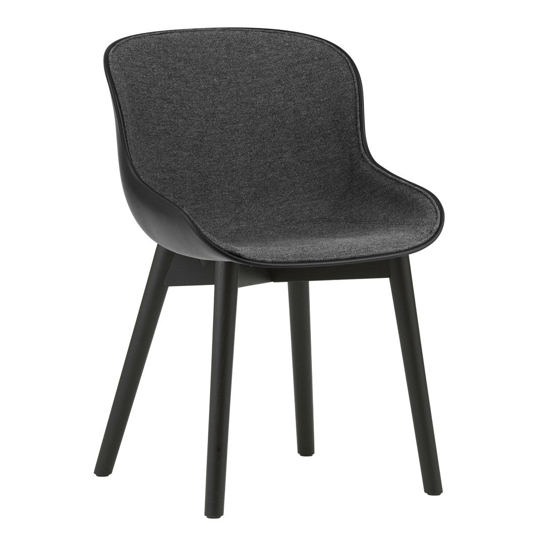 Normann Copenhagen Hyg Side Chair - Wood Base, Front Upholstered