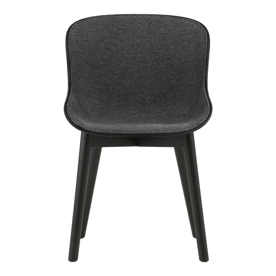 Normann Copenhagen Hyg Side Chair - Wood Base, Front Upholstered