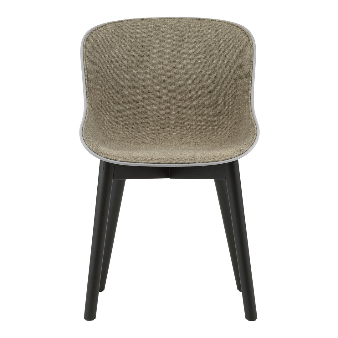 Normann Copenhagen Hyg Side Chair - Wood Base, Front Upholstered