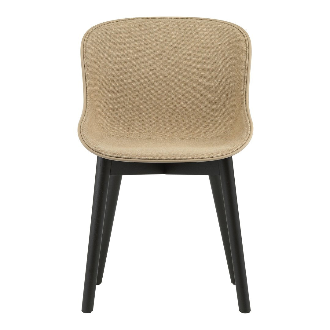 Normann Copenhagen Hyg Side Chair - Wood Base, Front Upholstered