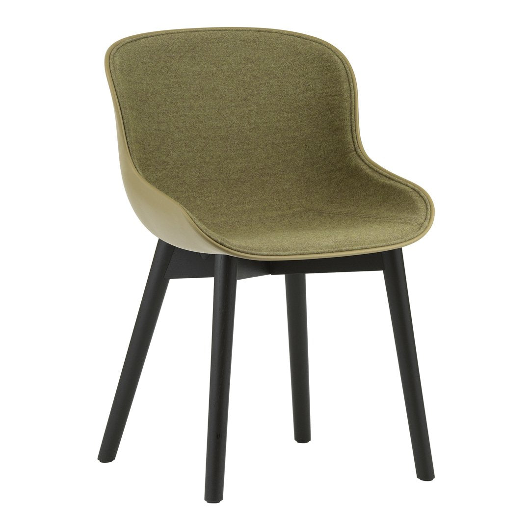 Normann Copenhagen Hyg Side Chair - Wood Base, Front Upholstered