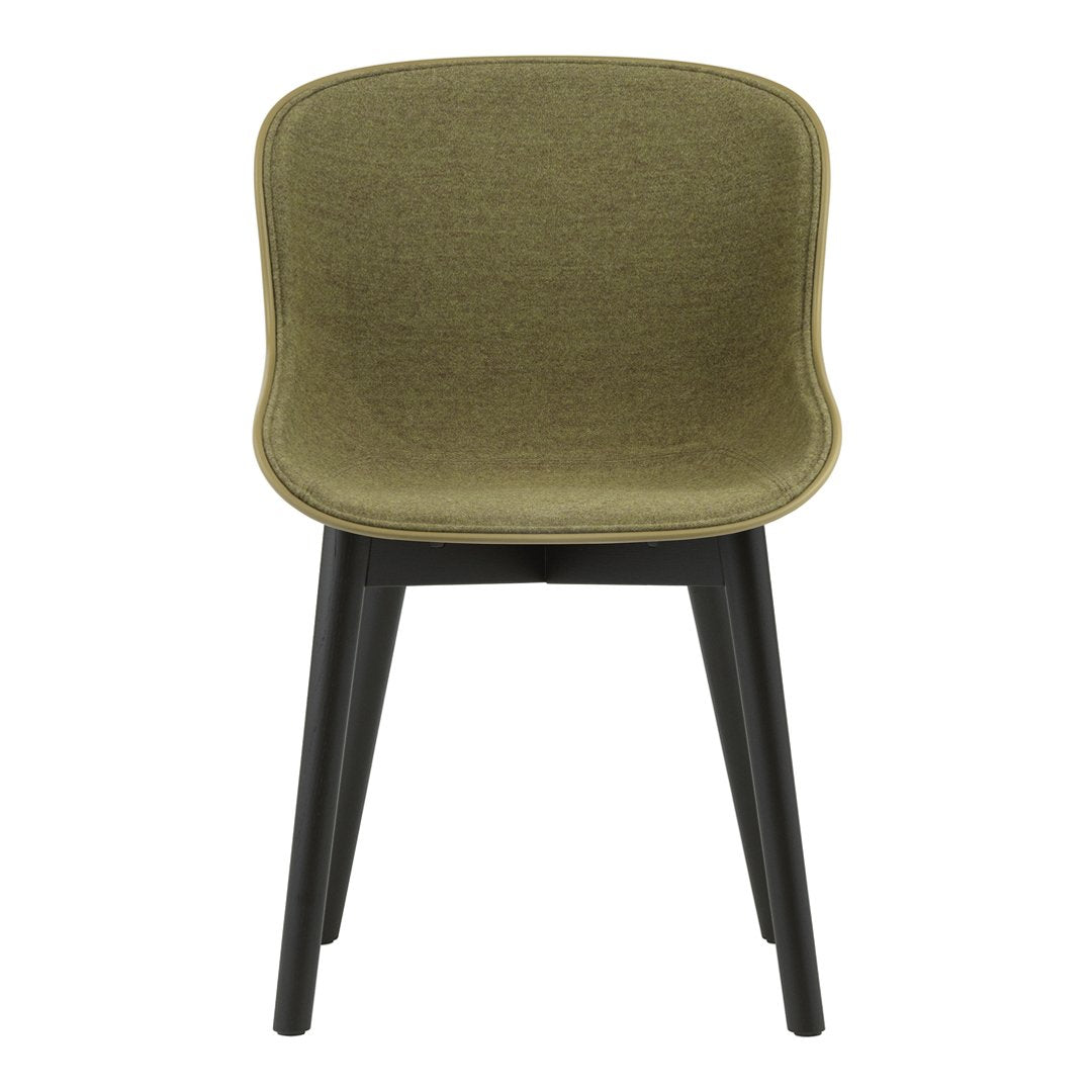 Normann Copenhagen Hyg Side Chair - Wood Base, Front Upholstered