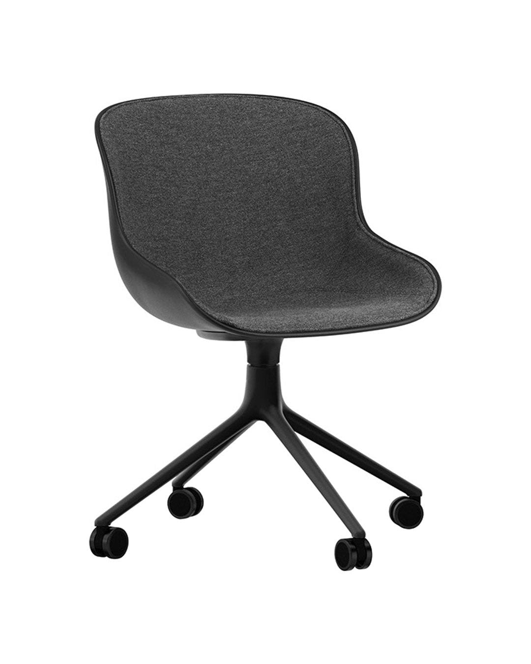 Normann Copenhagen Hyg Chair - 4 Star Swivel Base, Front Upholstered