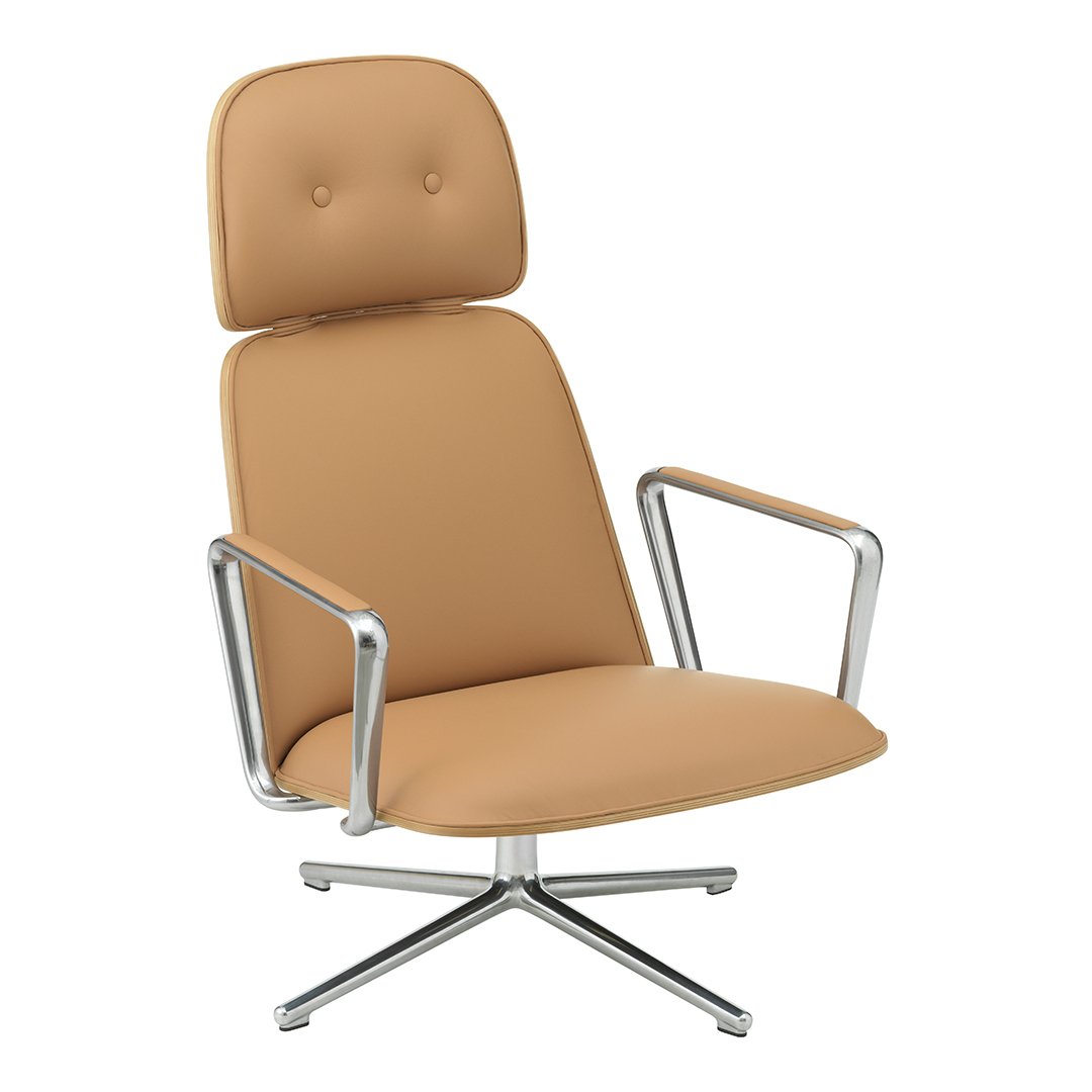 Normann Copenhagen Pad Lounge Chair - High w/ Tilt, Swivel Base