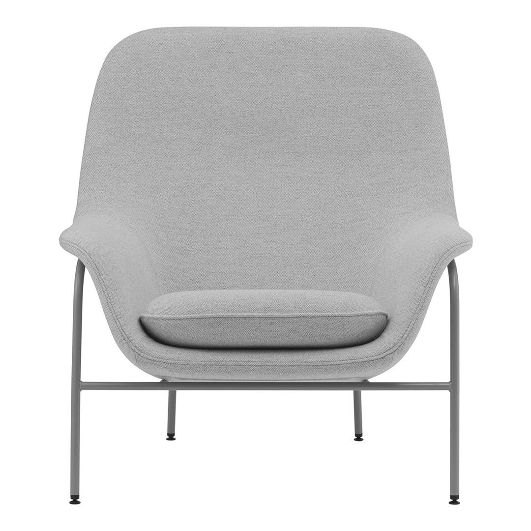 Normann Copenhagen Drape High Lounge Chair - Steel Legs