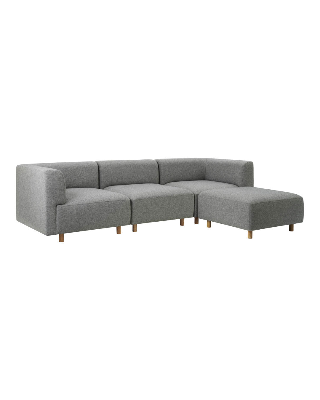 Normann Copenhagen Redo Modular Sofa 3-Seater w Pouf