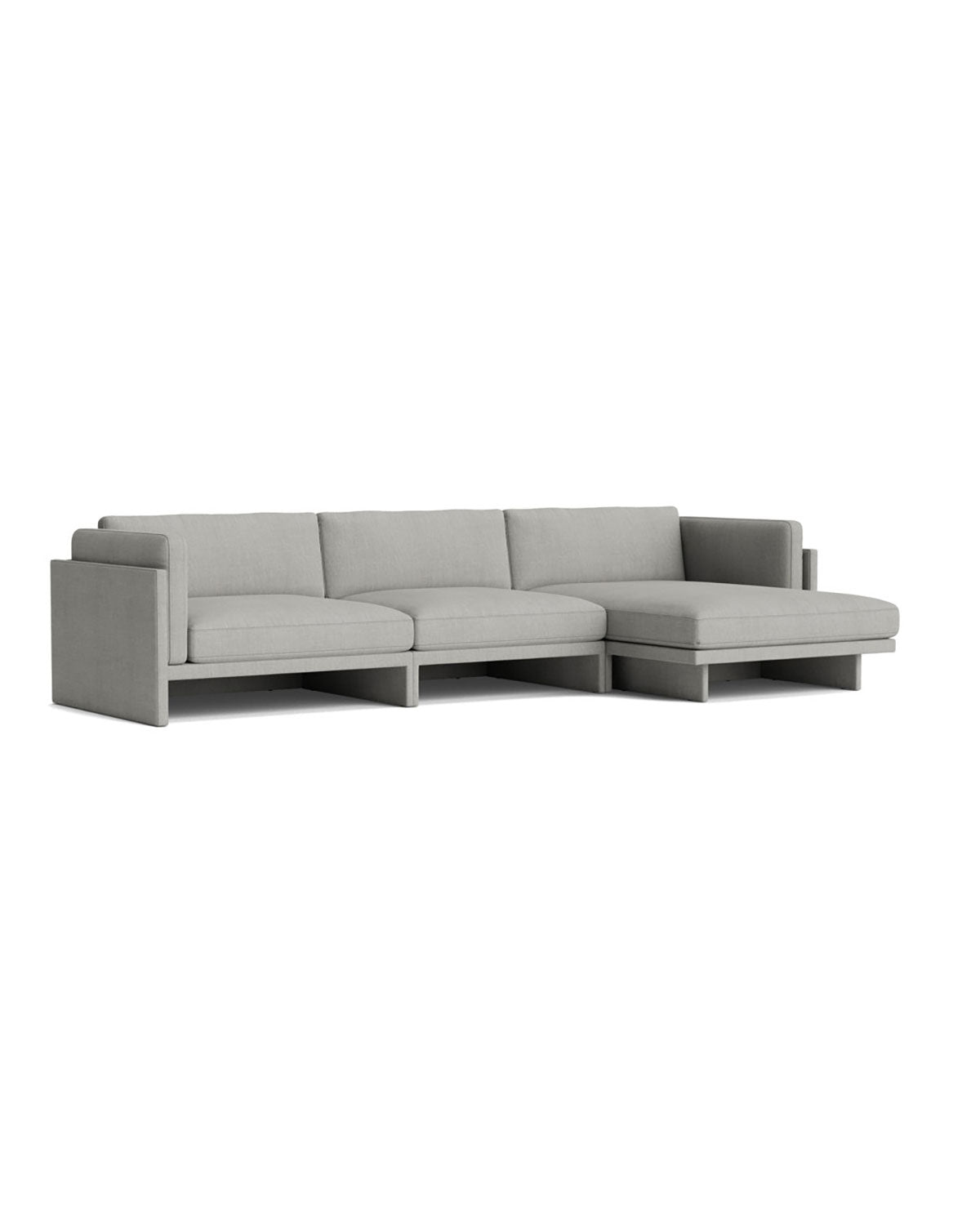 Normann Copenhagen Softy Modular Sofa 4-Seater Chaise Lounge Right