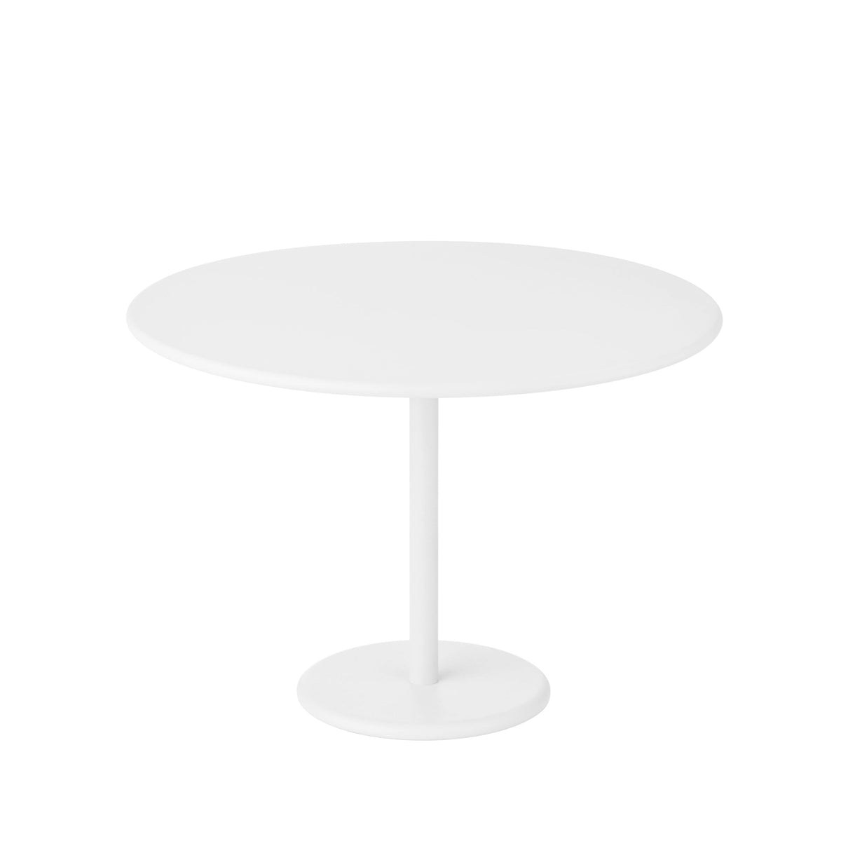 Blomus Stay Round Aluminum Outdoor Side Table - Pool and Patio Furniture - White / Wide