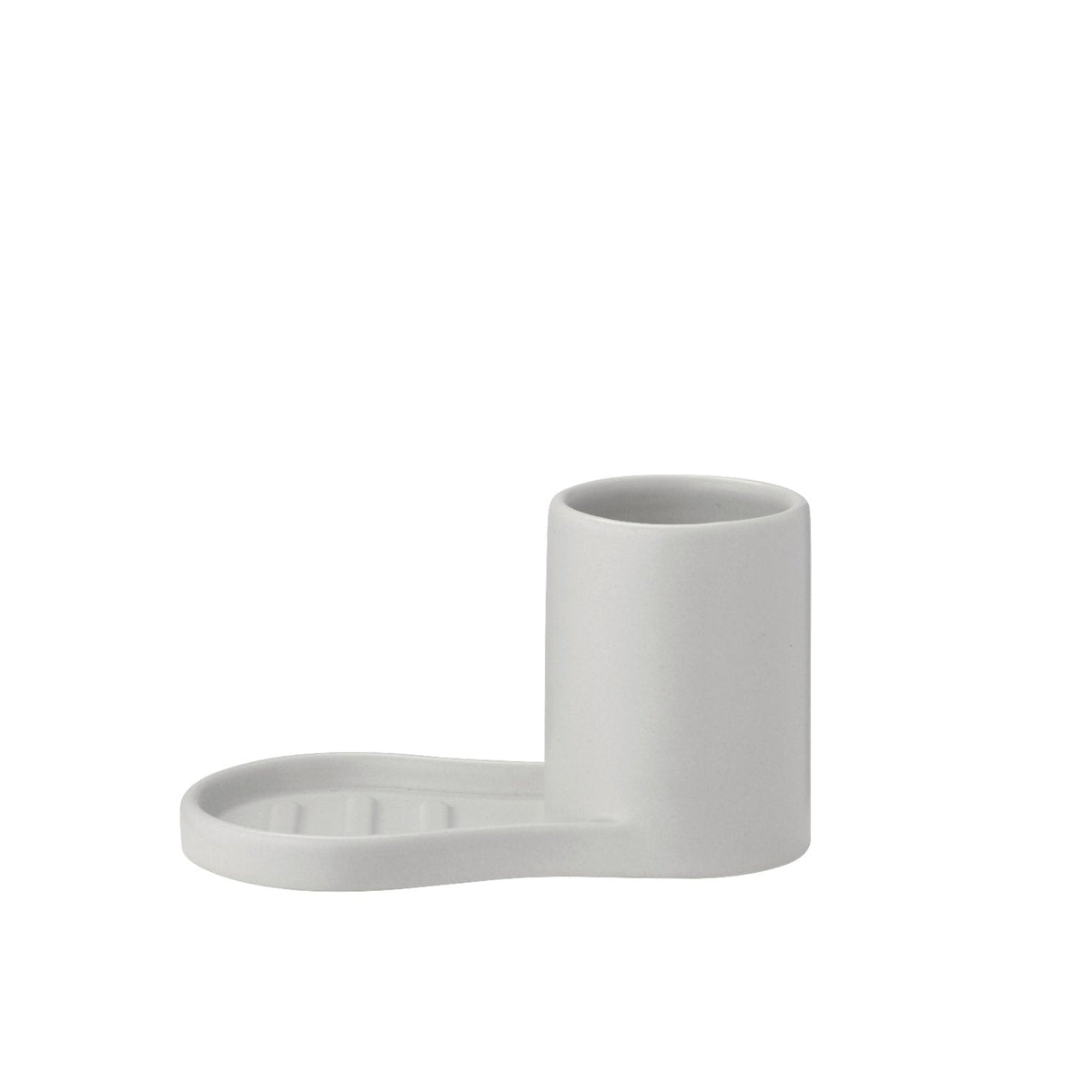 Blomus Piro Ceramic Sink Organizer – Minimalist Stoneware Kitchen & Bathroom Caddy for Soap, Sponge & Dish Brush Storage