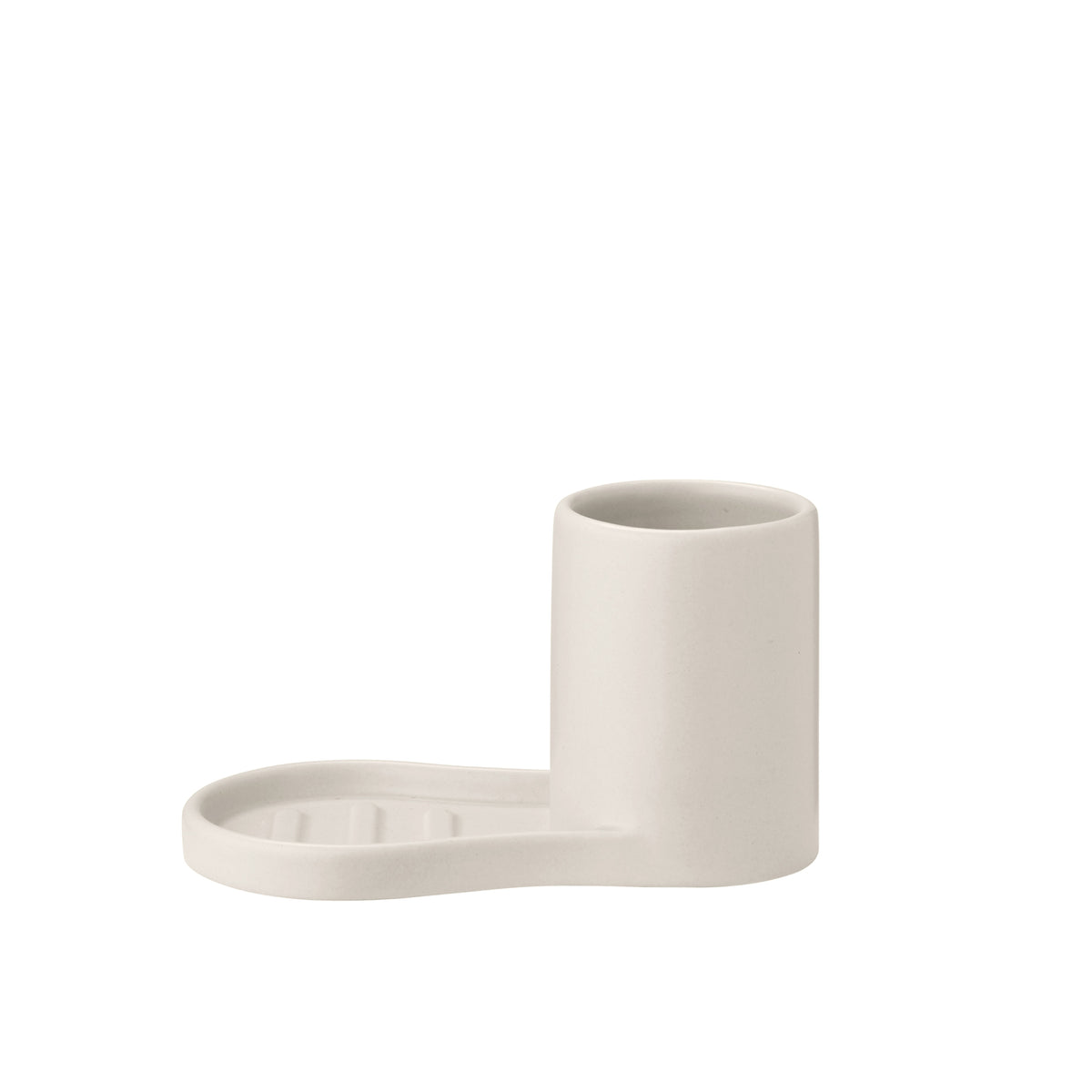 Blomus Piro Ceramic Sink Organizer – Minimalist Stoneware Kitchen & Bathroom Caddy for Soap, Sponge & Dish Brush Storage