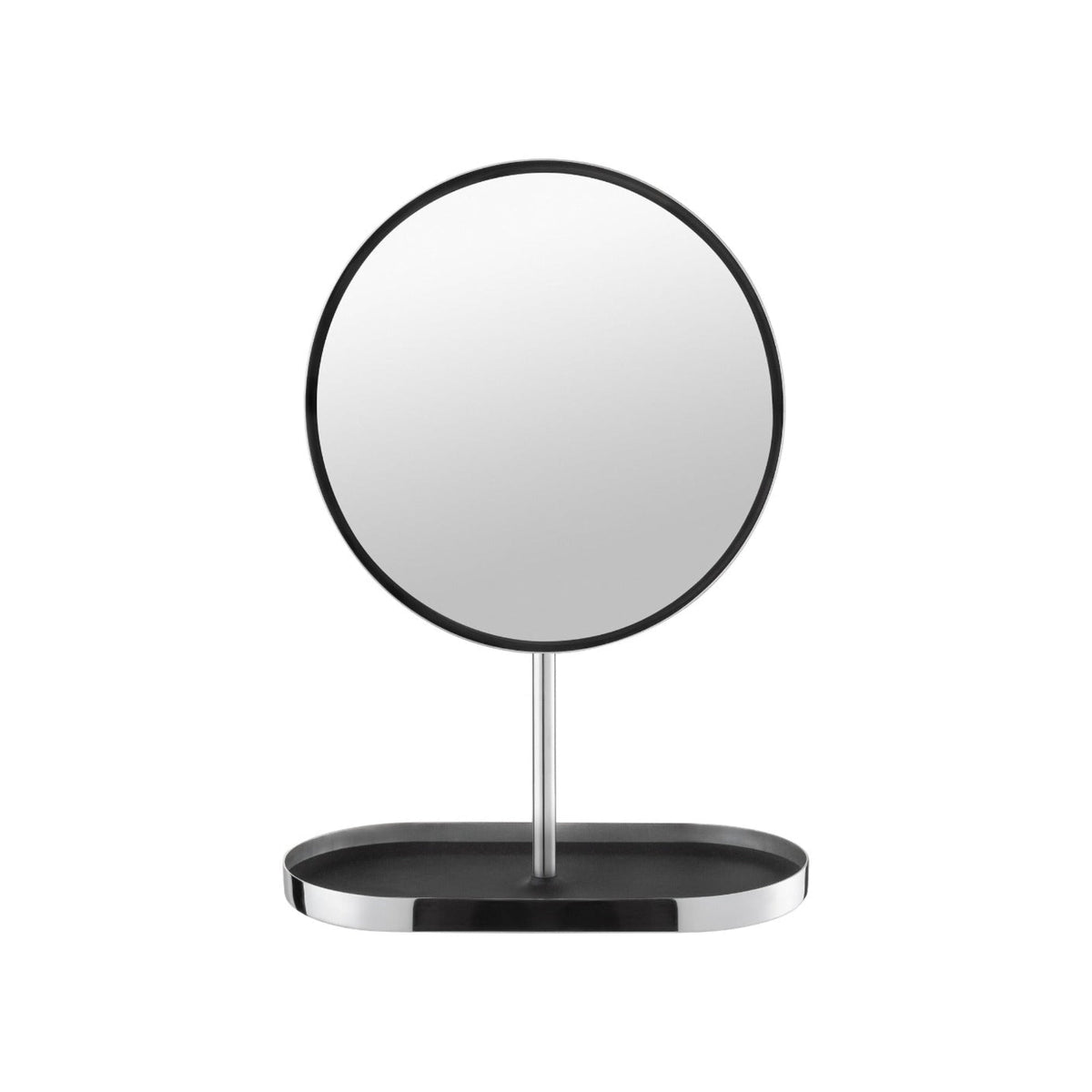 Blomus Modo Magnifying Vanity Makeup Mirror with Tray - Stainless Steel