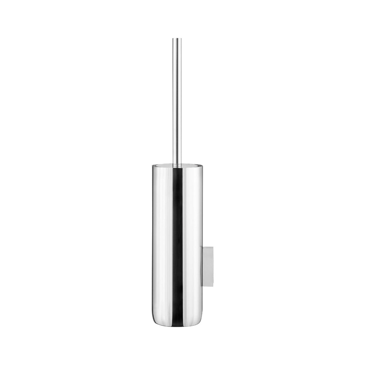 Blomus Modo Wall Mounted Toilet Brush with Stainless Steel Decorative Holder - Industrial Modern Décor