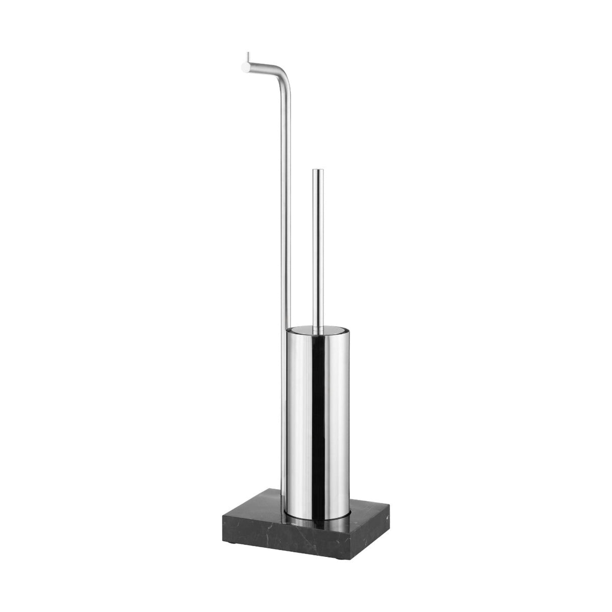 Blomus Modo Freestanding Toilet Paper Holder with Toilet Brush and Holder - Stainless Steel