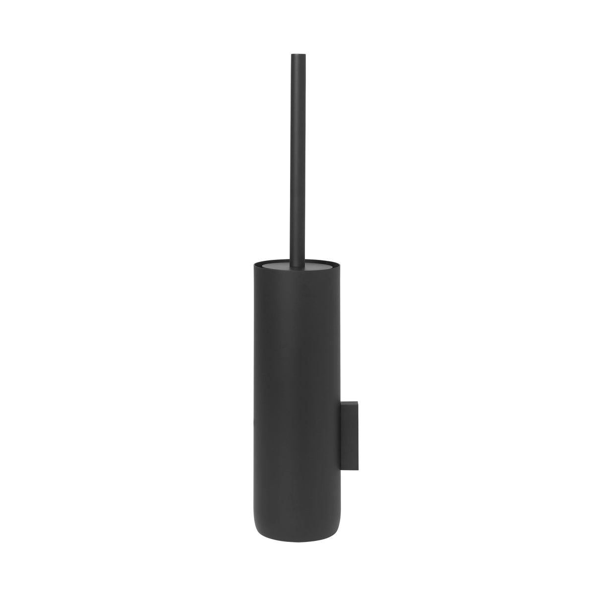 Blomus Modo Wall Mounted Toilet Brush with Ti-Coated Stainless Steel Decorative Holder - Industrial Modern Décor