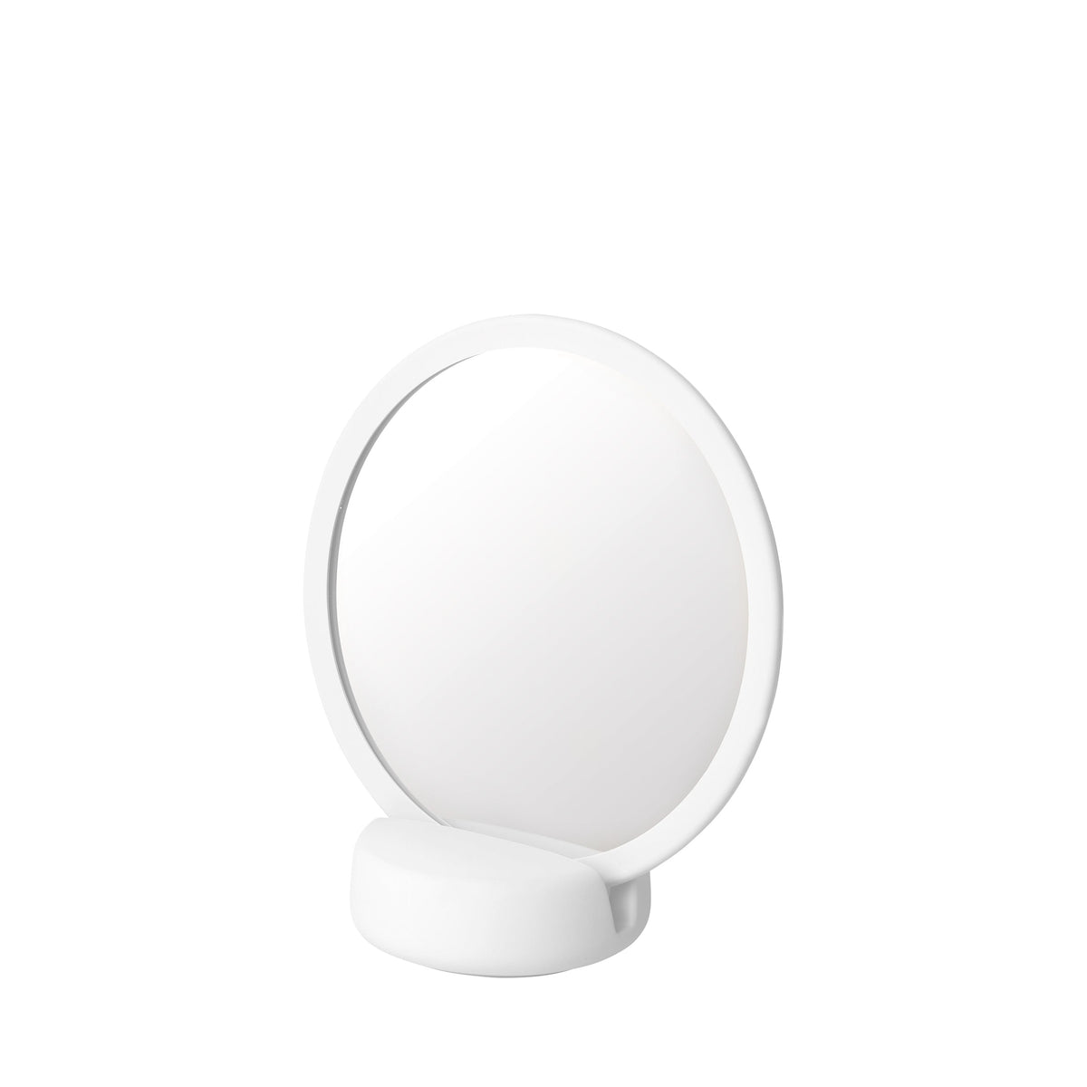 Blomus Sono Vanity Countertop Magnification Mirror - Ceramic Soft Touch