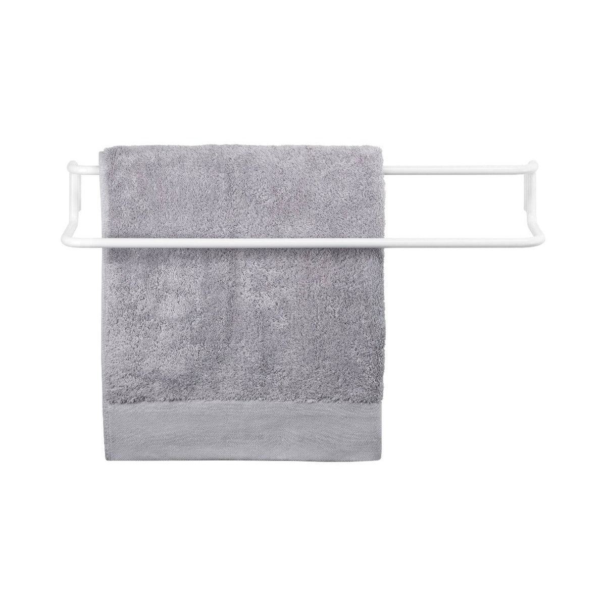 Blomus Modo Wall Mounted Towel Rail - Ti-Coated Stainless Steel - Holds 2 Towels - Industrial Modern Décor