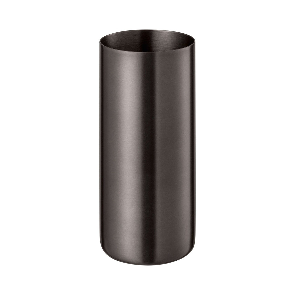 Blomus Modo Metallic Stainless Steel Bathroom Countertop Tumbler and Toothbrush Holder Organizer -Industrial Modern Décor