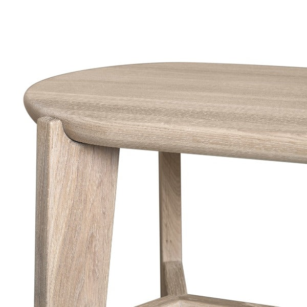 Blomus Eli Scandinavian Modern Natural Oak Bar Stool Accent Furnishing - Heirloom Quality