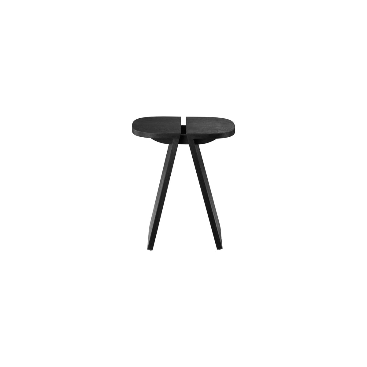 Blomus Avio Modern Solid Oak Side Table or Stool with Split Top Design - Scandinavian Minimalist Accent Table