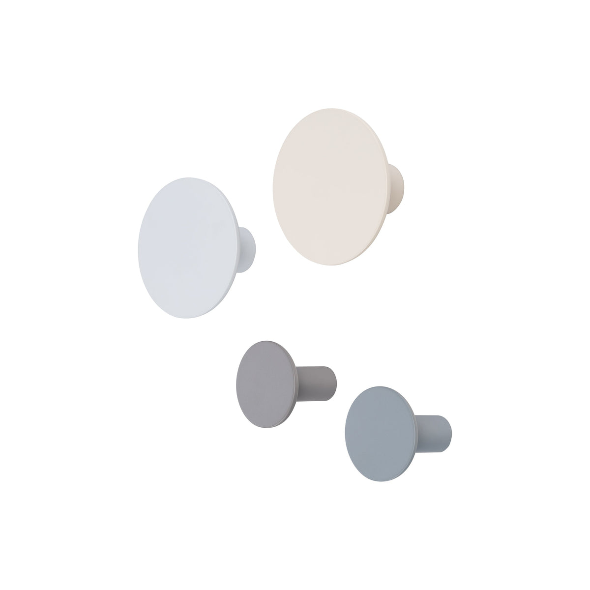 Blomus Ponto Decorative Wall Hooks for Bags, Robes and Coats - 4 Piece Set - Matte Soft Touch Finish