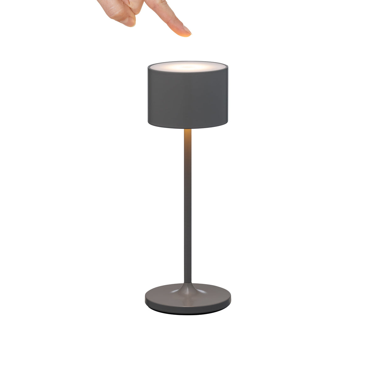 Blomus Farol Rechargable LED Mini Portable Indoor or Outdoor Table Lamp for Side Table, Bistro Table or Dining Table - Dimmable