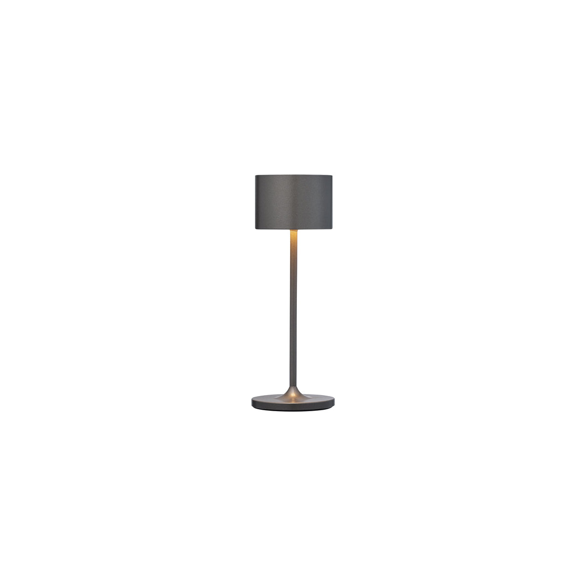 Blomus Farol Metallic Rechargable LED Mini Portable Indoor or Outdoor Table Lamp for Side Table, Bistro Table or Dining Table - Dimmable