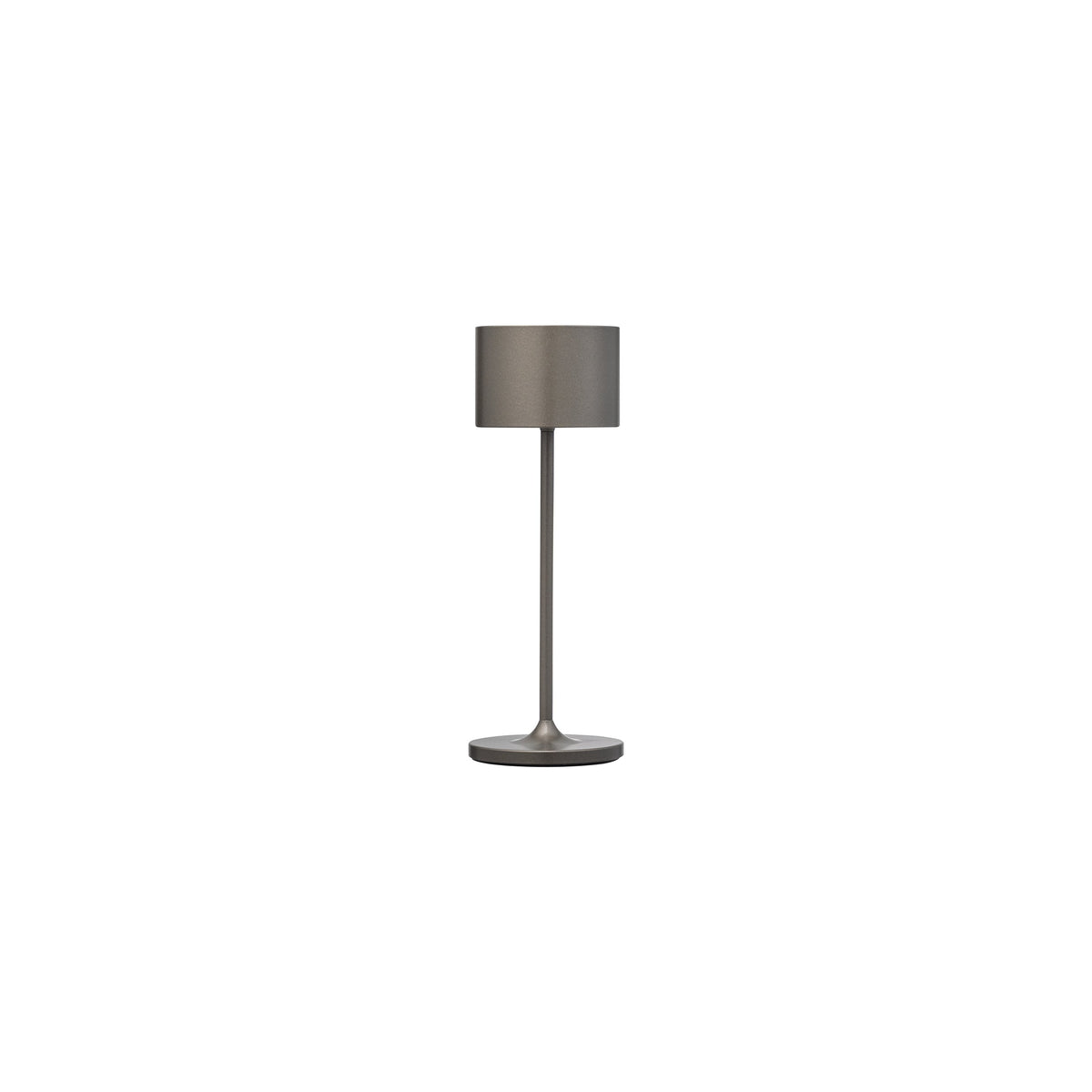 Blomus Farol Metallic Rechargable LED Mini Portable Indoor or Outdoor Table Lamp for Side Table, Bistro Table or Dining Table - Dimmable