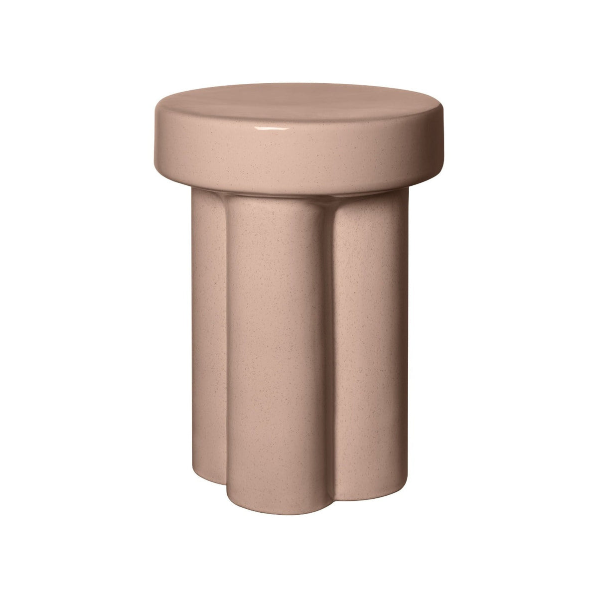 Blomus Toru Contemporary Sculputural Ceramic Side Table - Accent Table