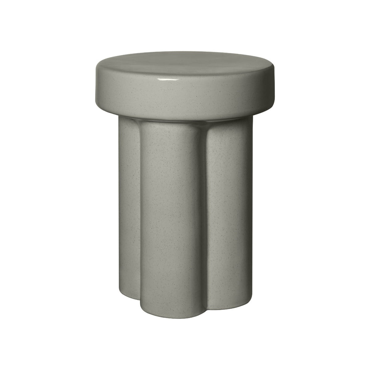 Blomus Toru Contemporary Sculputural Ceramic Side Table - Accent Table