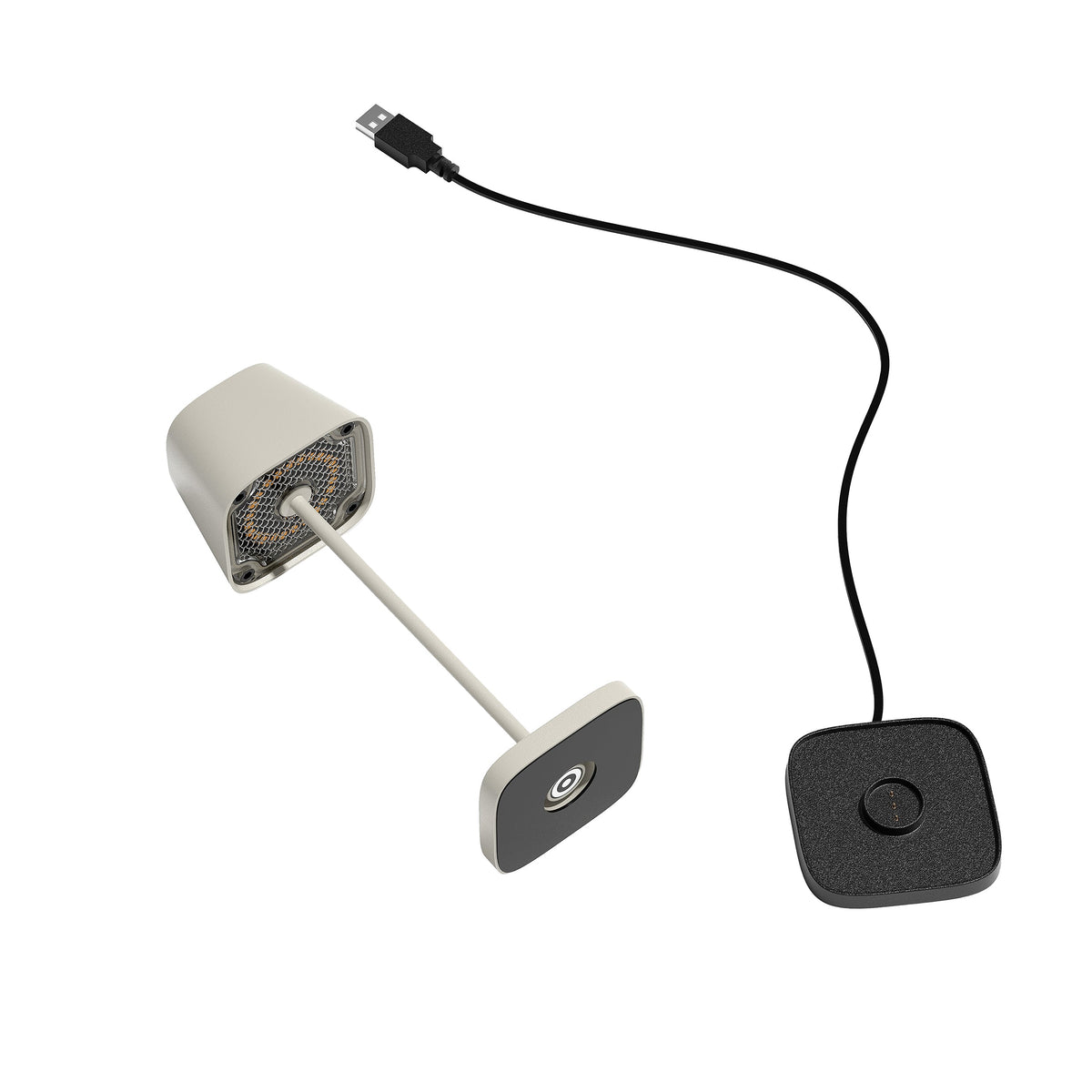 Blomus Kodu Rechargable LED Mini Portable Indoor or Outdoor Table Lamp for Side Table, Bistro Table or Dining Table