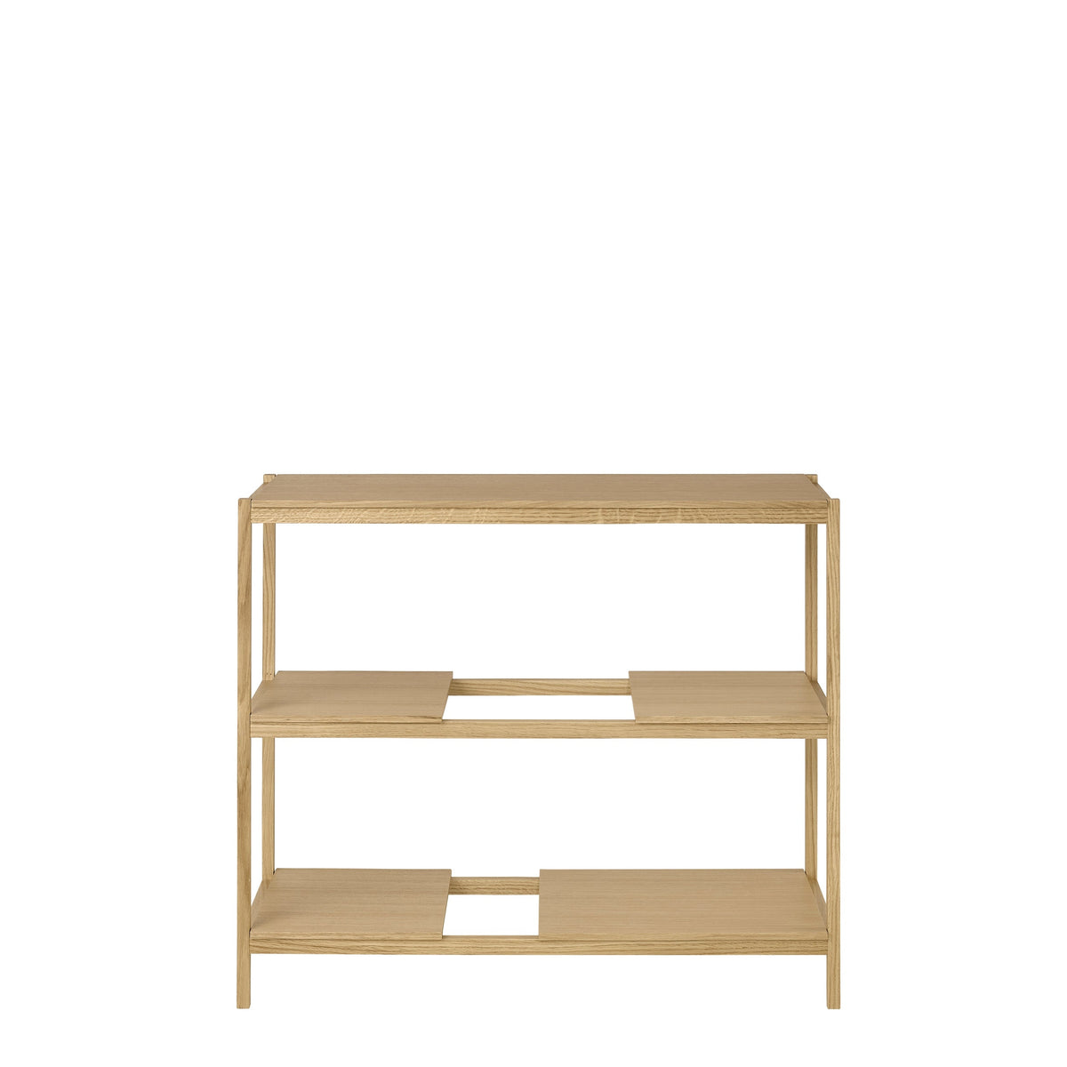 Blomus Sukoya Oak Shelf Unit with Adjustable Shelf Panels - Scandinavian Design - 3 Shelf