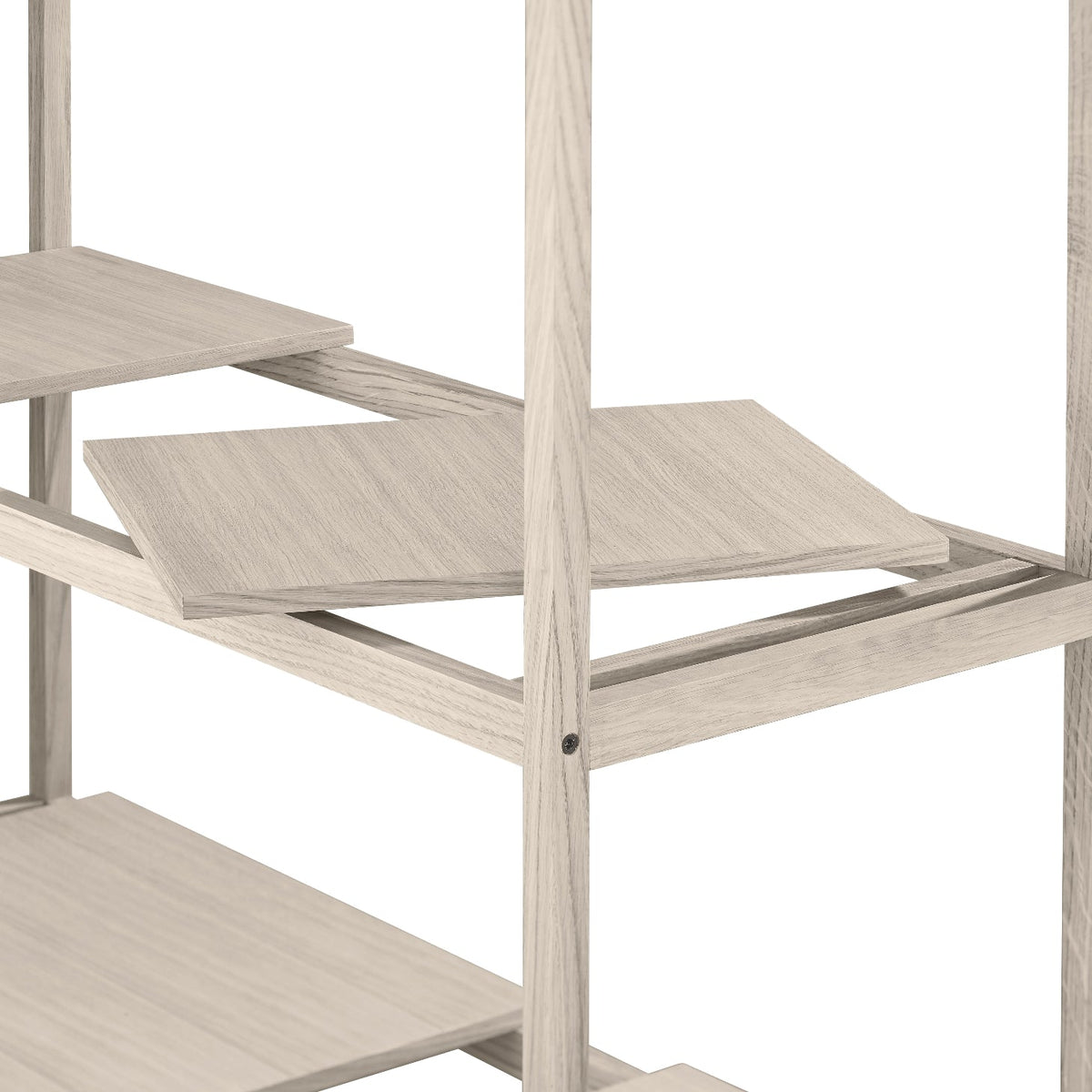 Blomus Sukoya Oak Shelf Unit with Adjustable Shelf Panels - Scandinavian Design - 3 Shelf