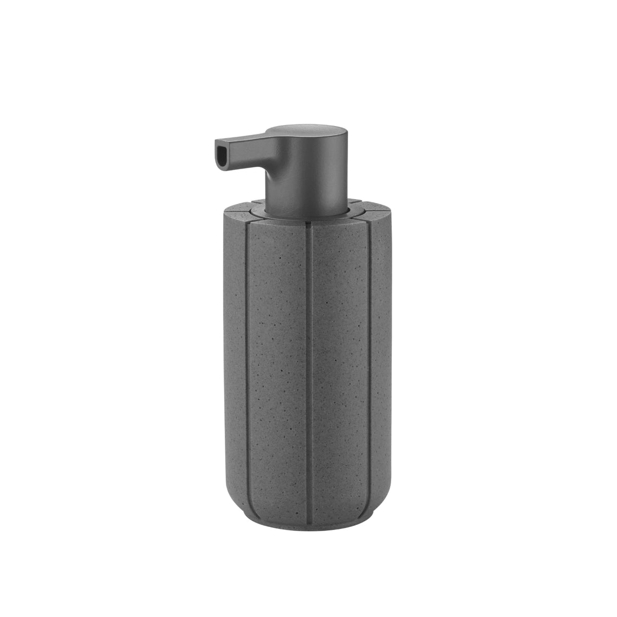 Blomus Kua Bathroom Soap Dispenser - Recycled Polyresin Manual Soap Pump - Modern Organic