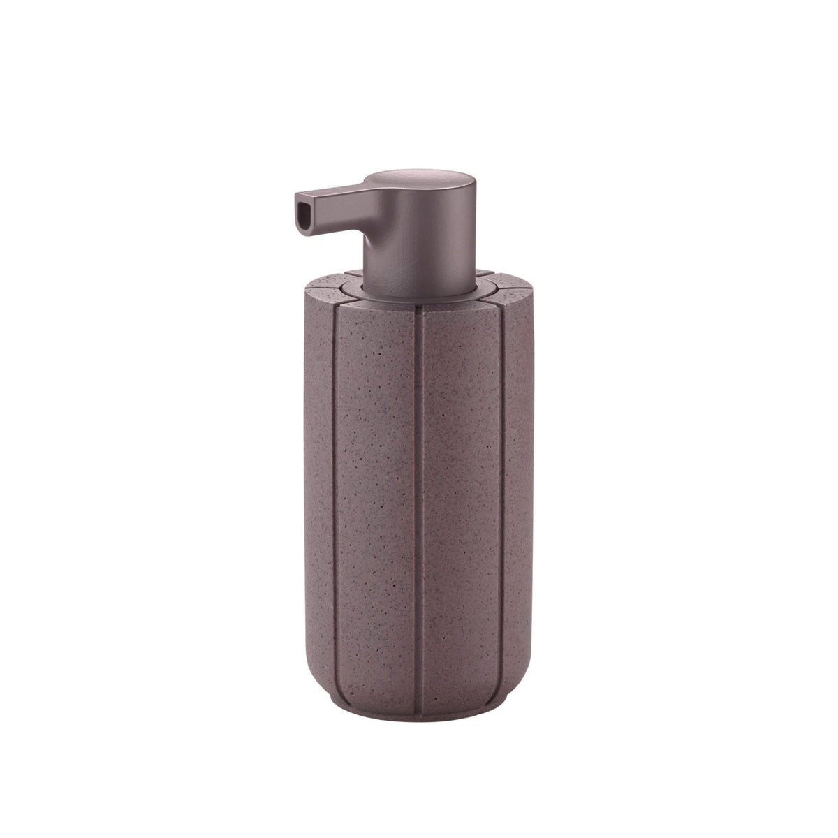 Blomus Kua Bathroom Soap Dispenser - Recycled Polyresin Manual Soap Pump - Modern Organic