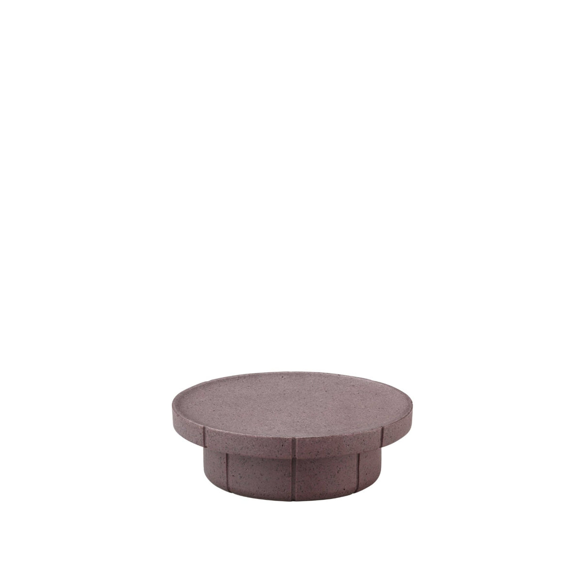 Blomus Kua Bathroom Countertop Round Tray Organizer - Recycled Polyresin - Modern Organic