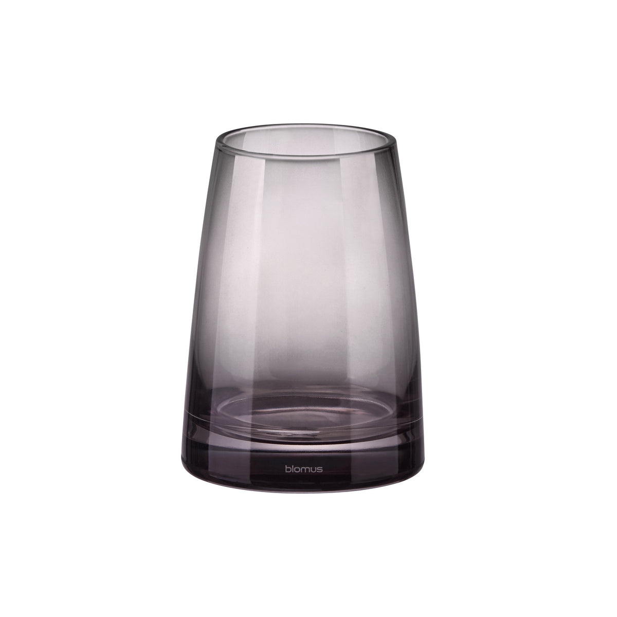 Blomus Ava Glass Bathroom Tumbler and Toothbrush Holder Organizer - Spa Inspired - Black