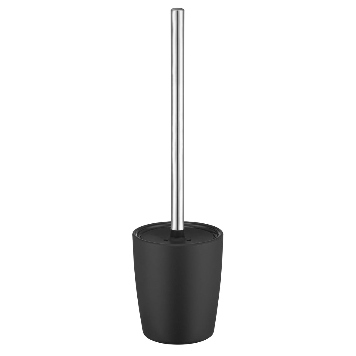 Blomus Ava Toilet Brush with Decorative Holder - Stainless Steel Handle - Spa Inspired - Black