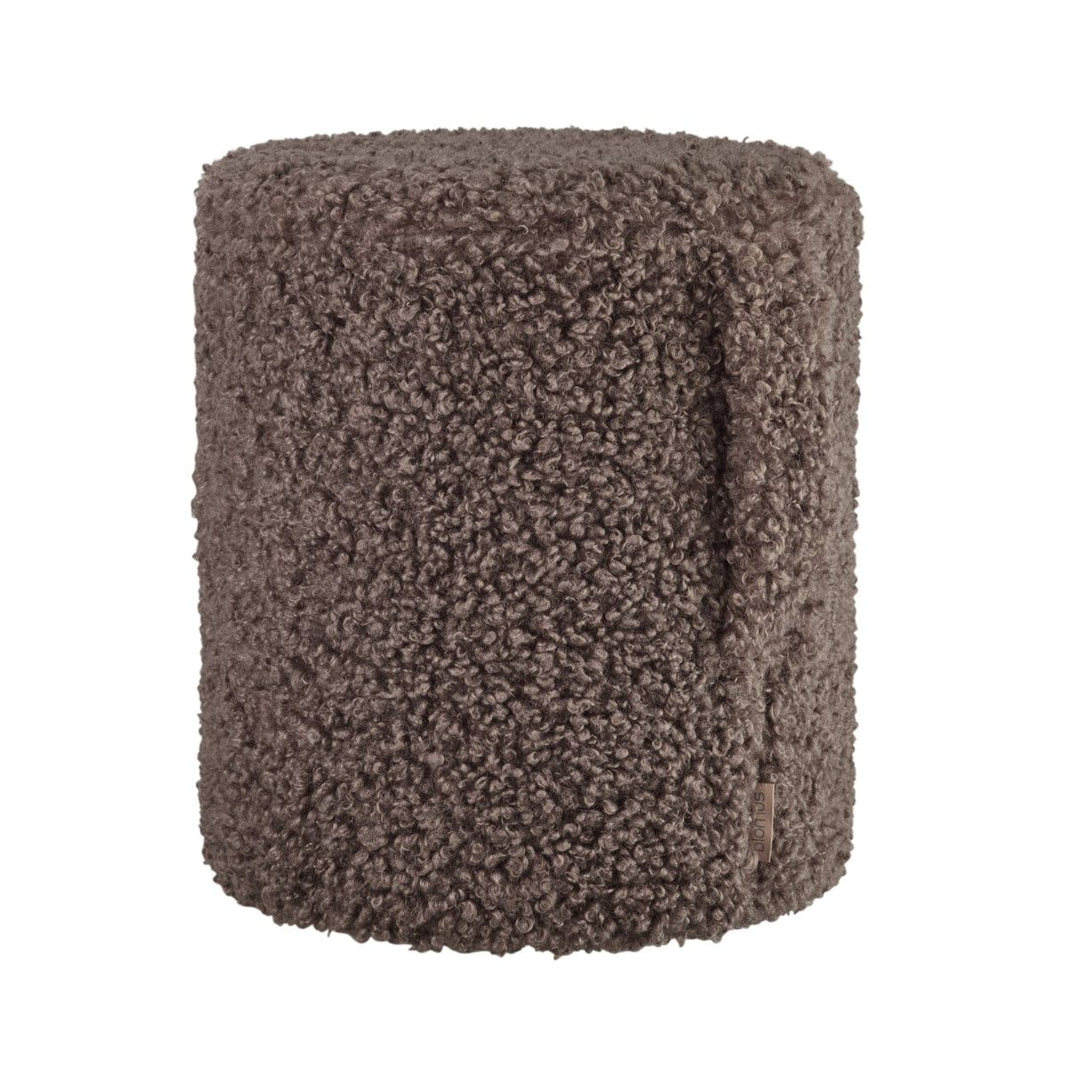 Blomus Teddy Round Pouf Accent Table, Stool or Ottoman with Soft Upholstry