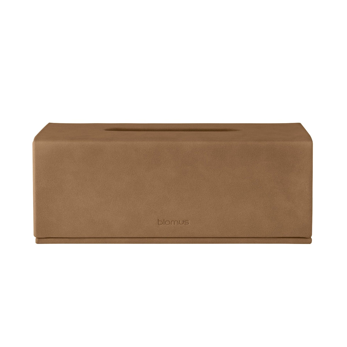 Blomus Sahla Faux Suede Luxury Decorative Facial Tissue Cover for Bathroom, Dressing Room or Office