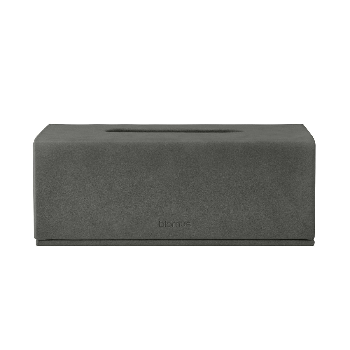 Blomus Sahla Faux Suede Luxury Decorative Facial Tissue Cover for Bathroom, Dressing Room or Office