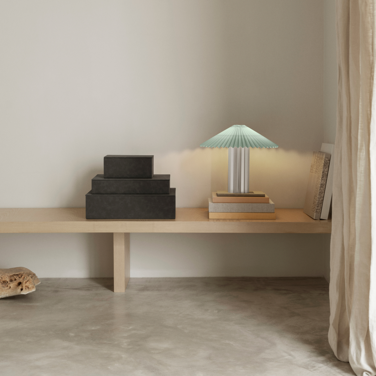Blomus Sahla Faux Suede Luxury Decorative Storage Boxes for Shelves, Office and Closet - Set of 2