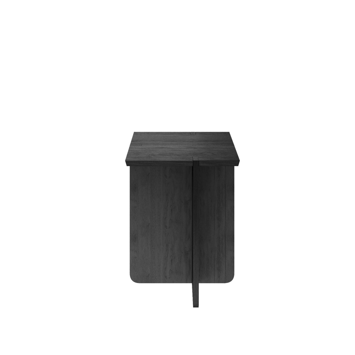 Blomus Engawa Minimalist Oak Side Table or Stool Featuring Japanese Inspired Interlocking Base Panel