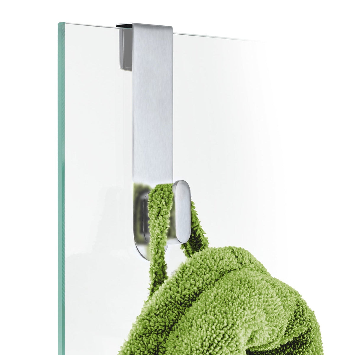 Blomus Nexio Glass Shower Over-The-Door Hook - Brushed Stainless Steel