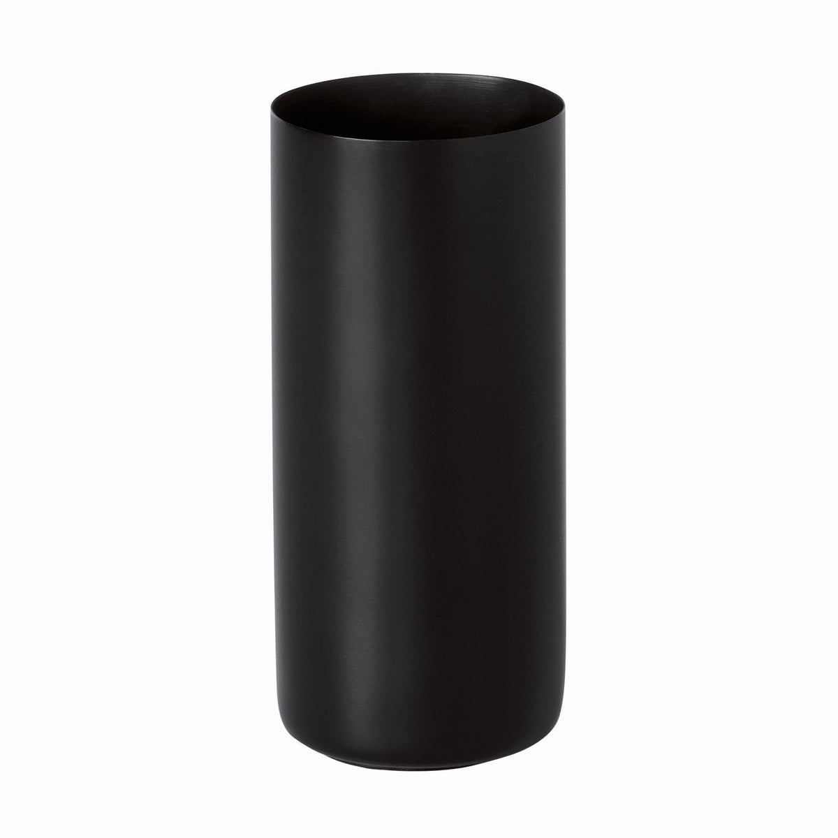 Blomus Modo Ti-Coated Stainless Steel Bathroom Countertop Tumbler and Toothbrush Holder Organizer -Industrial Modern Décor