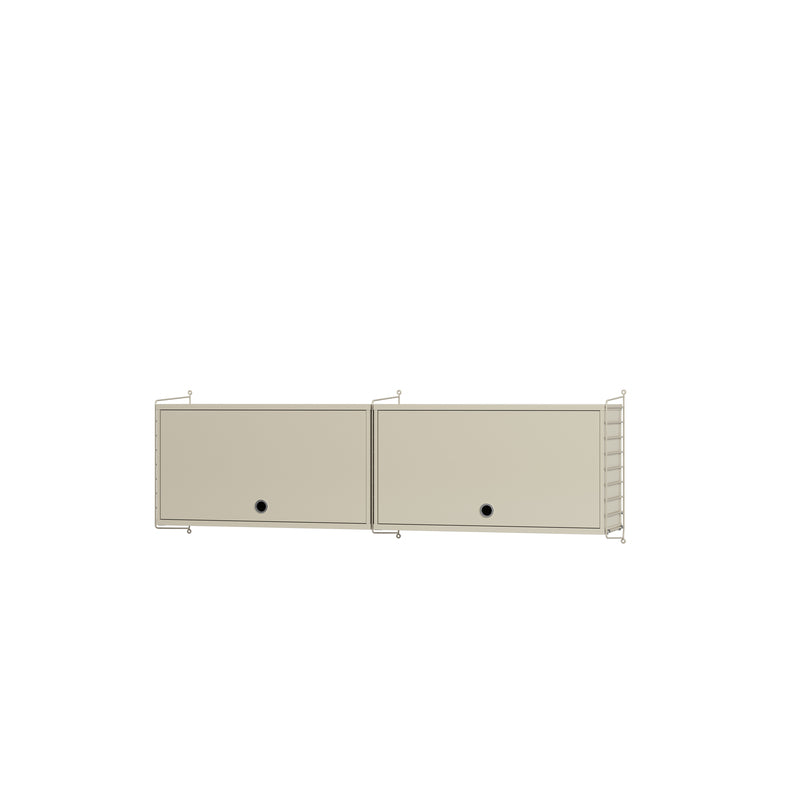 String Furniture Kitchen Bundle K N in Beige shelves and beige panels