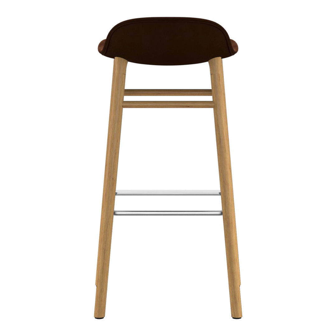 Normann Copenhagen Form Bar Stool - Wood Legs - Upholstered